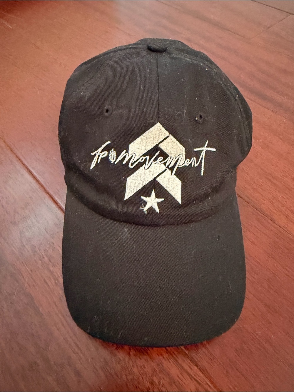 For Movement Black Embroidered Baseball Cap